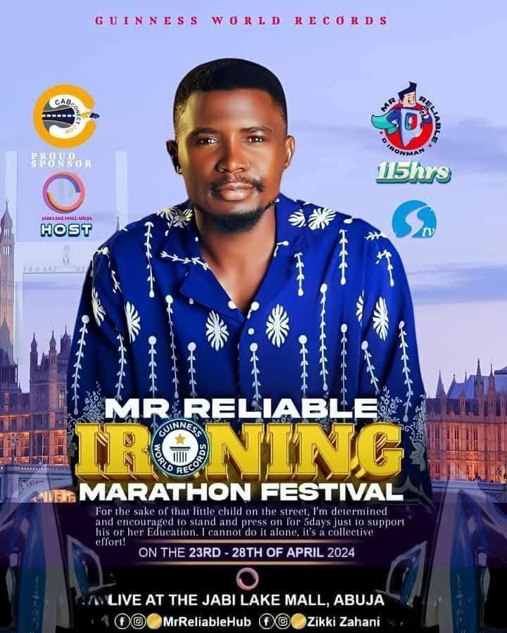Ironing Marathon Guinness World Records