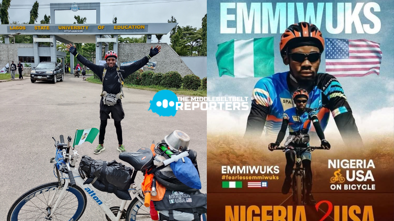 EMMI WUKS Nigeria to USA by bicycle journey